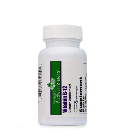 Vitamin B-12, 3,000mcg, 60 Sublingual Lozenges